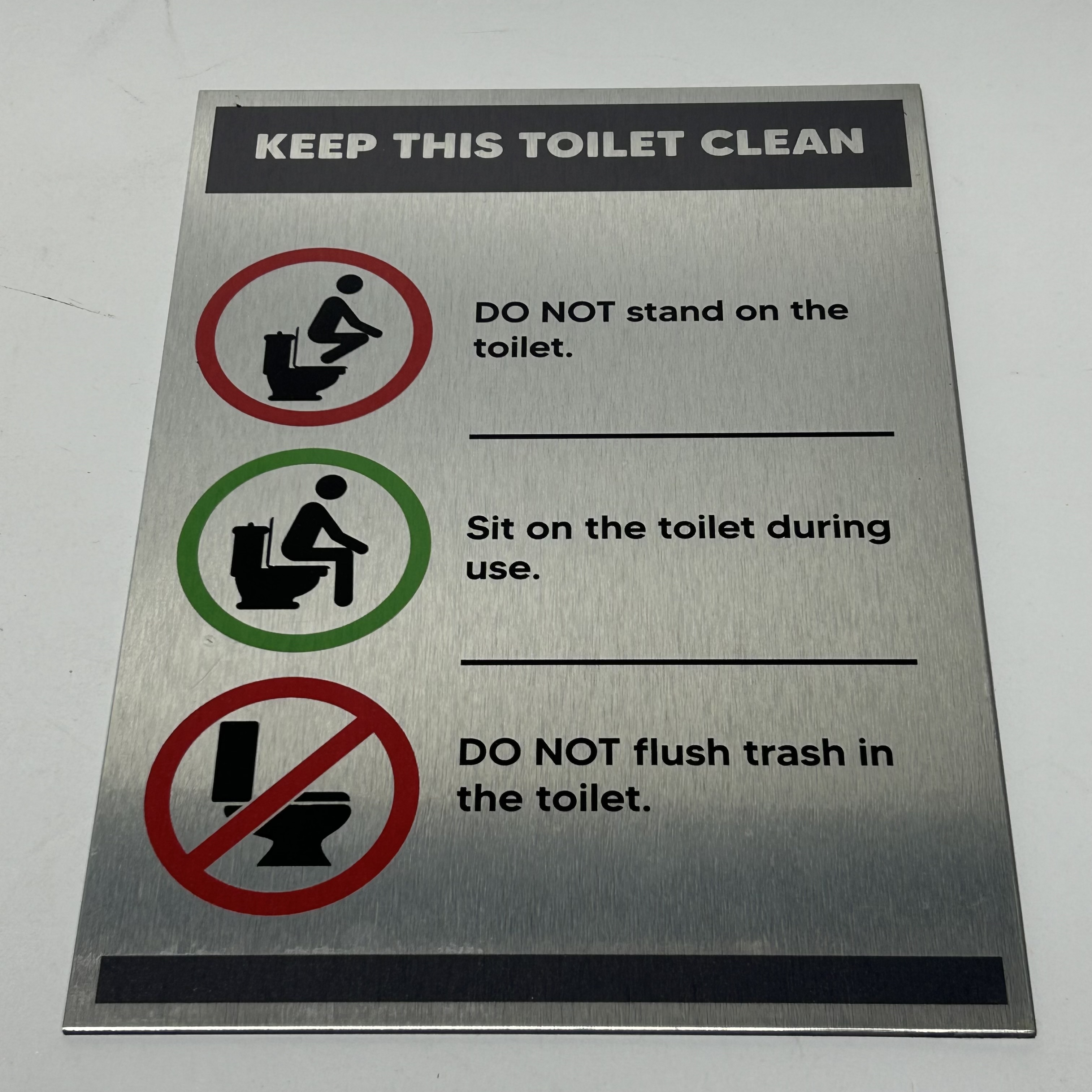 SIGN, Toilet , Keep This Toilet Clean